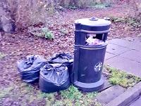Image of fly tipped rubbish in Hay on Wye Image of fly tipped rubbish in Hay on Wye