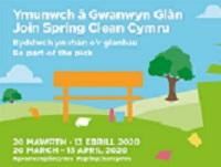 Image promoting the 2020 Spring Clean Cymru Campaign