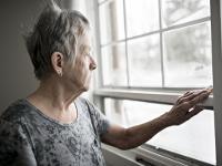 MR1118 We're here to help Elderly lady alone