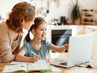 Image of parent and child learning Image of parent and child learning