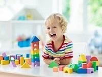 Image of child playing with blocks Image of child playing with blocks