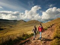 Image of a couple walking in the Brecon Beacons Image of a couple walking in the Brecon Beacons