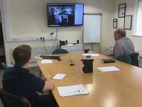 Image of people taking part in virtual careers event