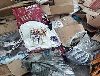 Image showing contamination of a card recycling bank Image showing contamination of a card recycling bank