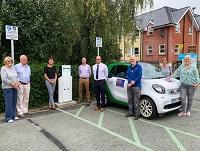 Image of electric car point
