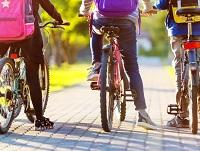 Image of people riding bikes