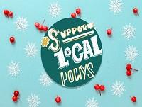 Support Local Powys Christmas Logo - English