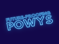 Image of English Future-Proofing Powys branding