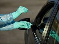 Image of swab taken from a person in a car