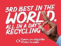 Image of the Be Mighty Recycle campaign logo