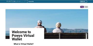 Virtual wallet screenshot