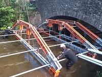 Image showing works taking place on Escob West bridge