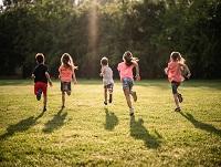 Image of children running