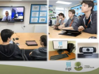 Image of pupils using e-sgol for lessons