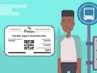 Image of the new Powys school bus pass