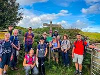 Image of the walkers taking part in the Big Welsh Walk