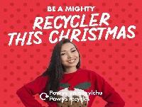 Image of a recycler in a christmas jumper