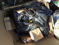 Image showing black bag waste found in a card recycling bank