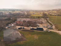 Image of Ysgol Gymraeg Y Trallwng from the air