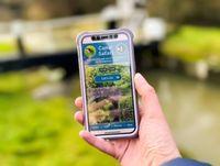 Image of a mobile phone using the canal safari app