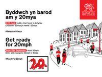 Image promoting the new 20mph speed limit
