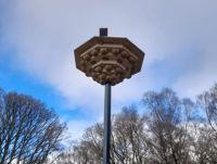 Image of the nesting tower in Llandrindod Wells Lake Local Nature Reserve
