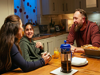 Family around the table 