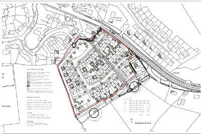 Churchstoke Site Layout plan