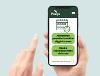 Image showing someone booking a time slot to visit a recycling centre on their phone