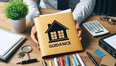 A folder with the word Guidance on it