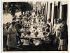 A street party on The Watton in Brecon celebrating VE Day in 1945
