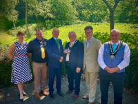 Image of Emma Palmer; Cllr Danny Bebb; Cllr Jonathan Wilkinson; Cllr William Powell; Cllr Jake Berriman; and Cllr Geoff Morgan