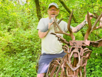 Domino Group member Rich having fun on one of its trips out to Garwnant.