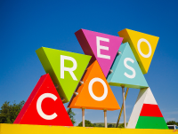 Image of Eisteddfod yr Urdd Croeso sign