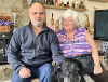 Silla, from the Glasbury area, who looks after Matty as part of the Shared Lives scheme, with their dog Austin