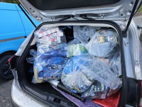 Image of the illegal tobacco productions that were seized from three convenience stores in the county as part of Operation CeCe