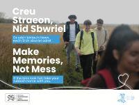 Image for the Make Memories, Not Mess campaign
