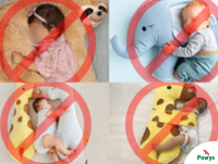 Image of babies sleeping on baby sleeping pillows