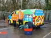 Image of the waste awareness team's electric van