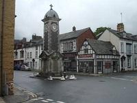Image of the clock tower in Rhayader