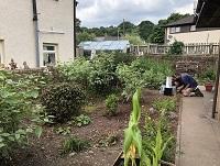 Image of Ystradgynlais library garden
