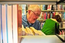 Image of someone looking at books