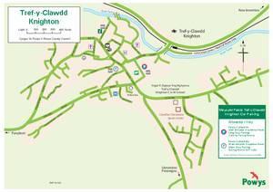 Map Of Knighton Powys Knighton Car Parks - Powys County Council