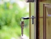 Image of some keys in a door lock