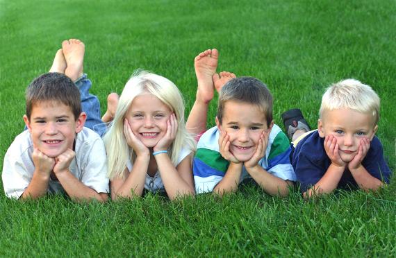 Image of four young children Image of four young children