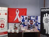 Image of the white ribbon display