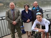 Image of launch of OVO Energy Women’s Tour stage at Llandrindod Lake Image of launch of OVO Energy Women’s Tour stage at Llandrindod Lake