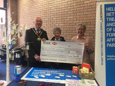 Image of a charity cheque handover