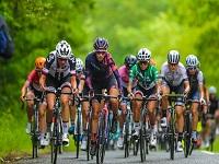 Image of competitors in OVO Energy Women's Tour cycle race