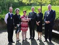 Image of new Chairman receiving the chain of office